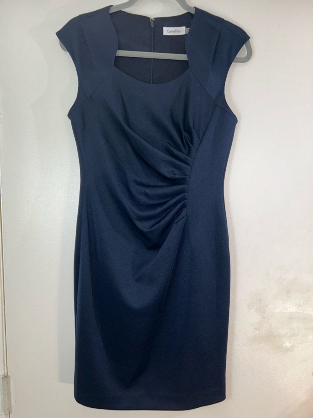 NWOT Calvin Klein Navy Blue Sleeveless Dress